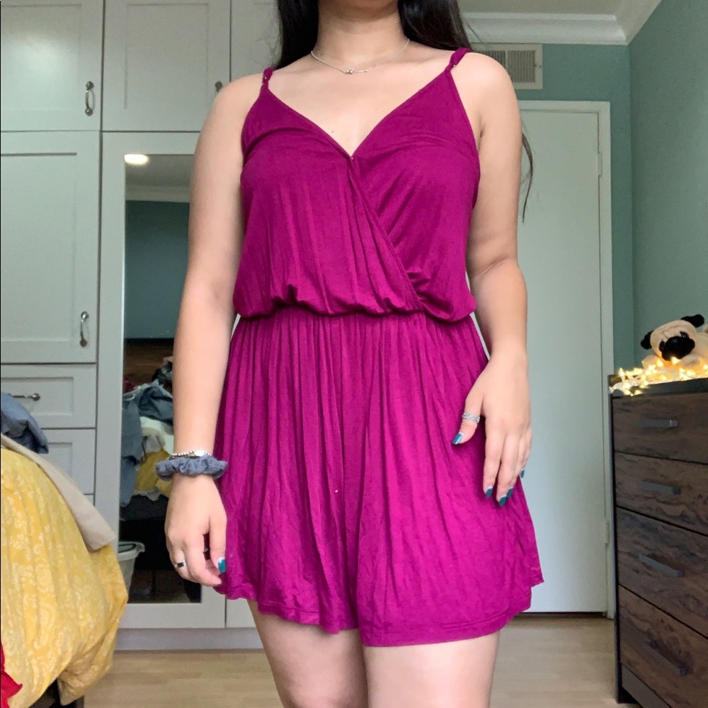 Fuschia romper